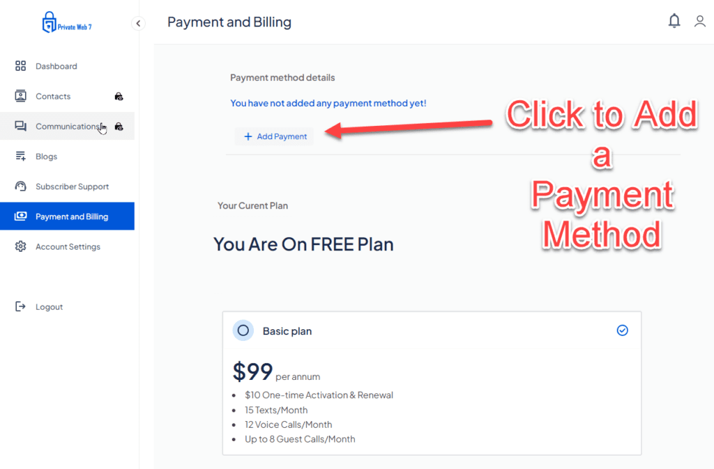 PW7 Payment Method